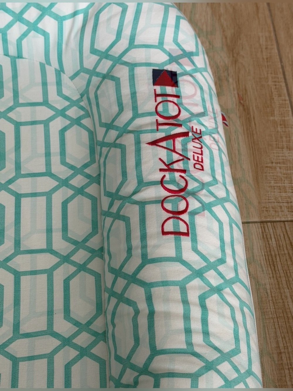 DockATot Deluxe+ Dock Infant Lounger - Minty Trellis for 0-8 Months - Picture 2 of 14
